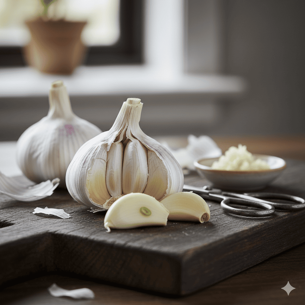 Fresh Garlic Bulb