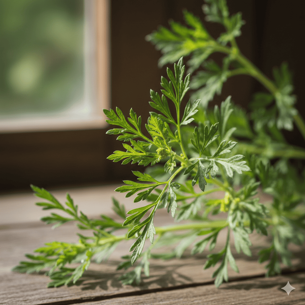 Sweet Wormwood herb leaves