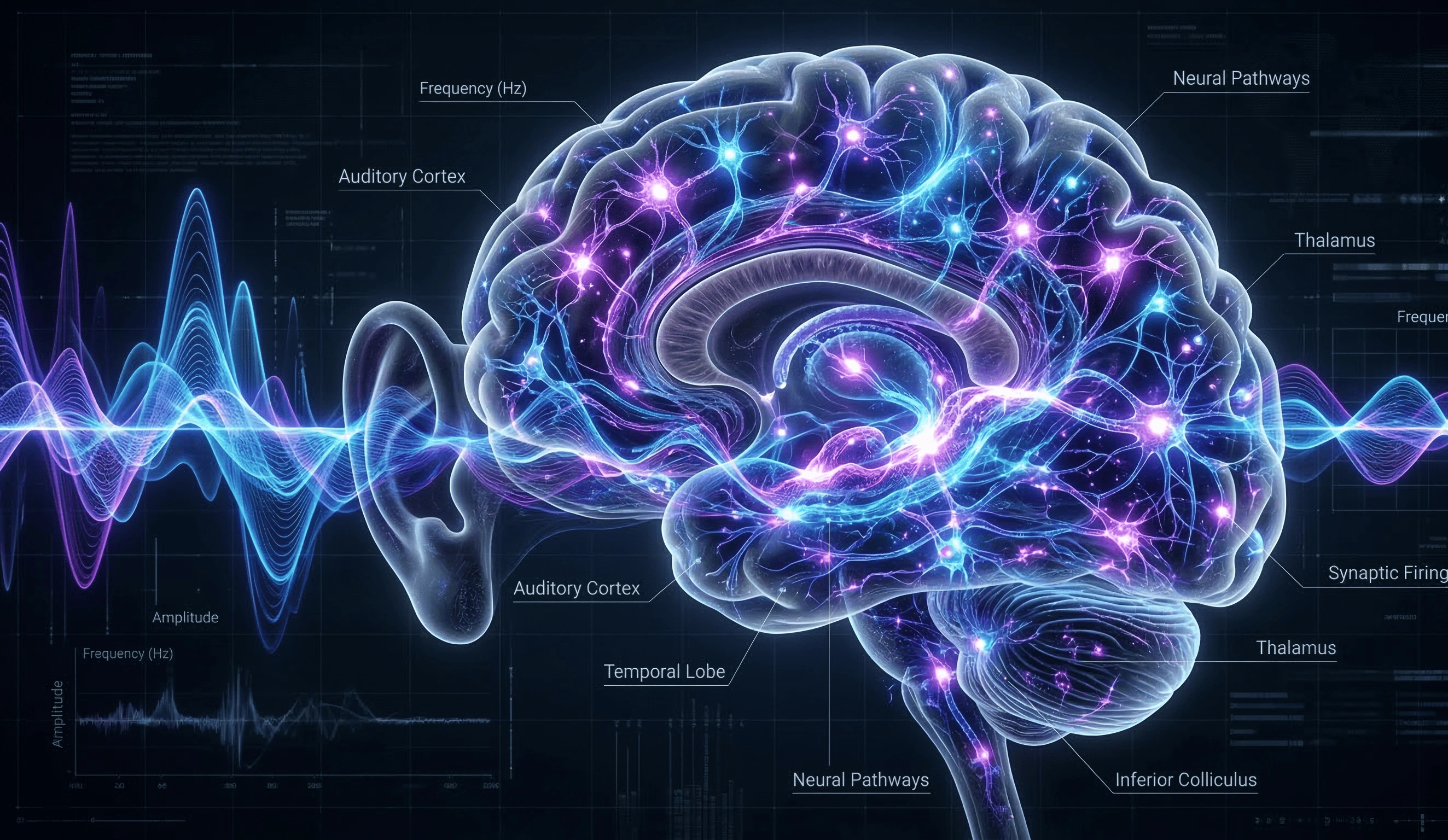 Brain waves reacting to sound frequencies from The Brain Song